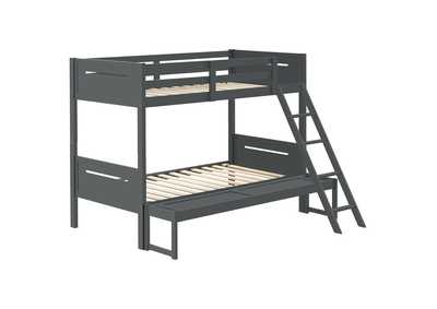 Littleton Twin/Full Bunk Bed Grey,Coaster Furniture