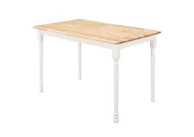 white small rectangle table