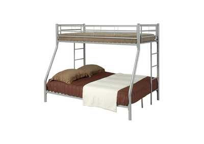 Saddle Denley Metal Twin-over-Full Bunk Bed