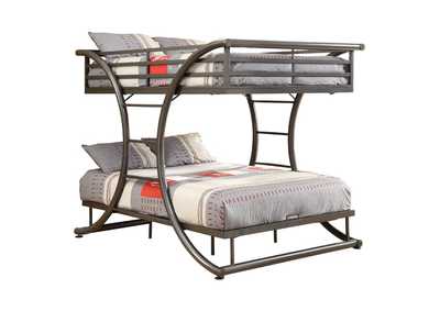 Nobel Stephan Metal Full-over-Full Bunk Bed