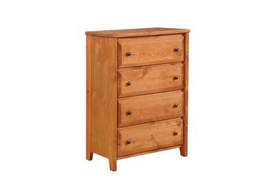 Copper Wrangle Hill Amber Wash Four-Drawer Chest,Coaster Furniture