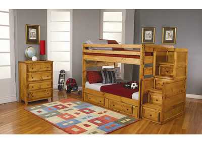 Image for Wrangle Hill Amber Wash Twin/Twin Bunk Bed