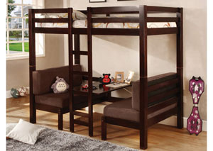 Image for Twin/Twin Bunkbed (Convertible Table w/ Seating)