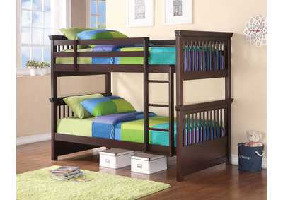 Image for Cappuccino Twin/Twin Bunk Bed
