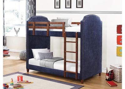 Image for Dark Blue Twin Bunk Bed