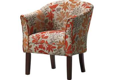 Image for Barrel Back Upholstered Accent Chair Multi-color