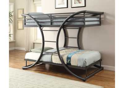 Image for Gunmetal Twin/Twin Bunk Bed