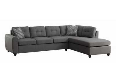 Image for Stonenesse Tufted Sectional Grey