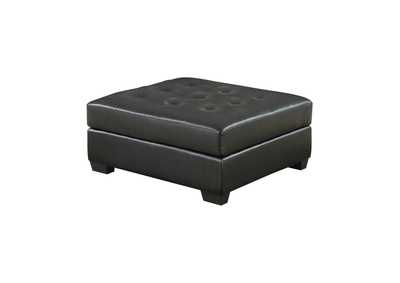 Image for Darie Square Tufted Ottoman Black