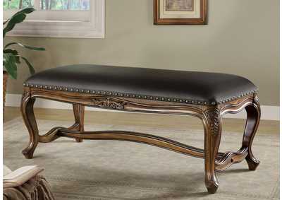 Upholstered Bench Brown and Black,Coaster Furniture