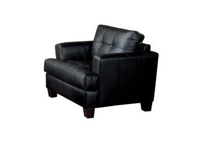 Samuel Cushion Back Chair Black,Coaster Furniture