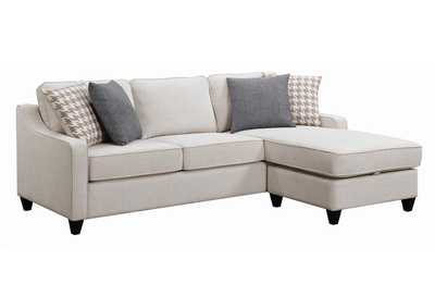 Image for McLoughlin Upholstered Sectional Cream