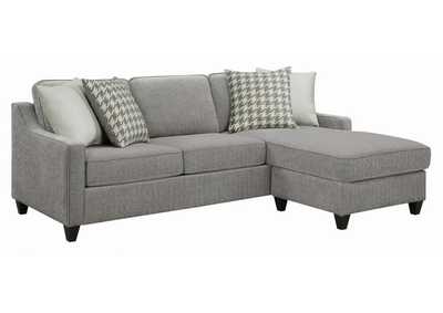 Image for Mcloughlin Upholstered Sectional Charcoal