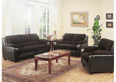 Image for Monika Upholstered Living Room Set Brown