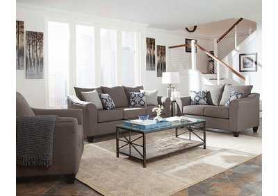 Image for Salizar Upholstered Flared Arm Living Room Set Grey