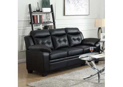 Image for Finley Tufted Upholstered Sofa Black