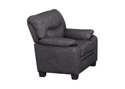 Image for Meagan Pillow Top Arms Upholstered Chair Charcoal