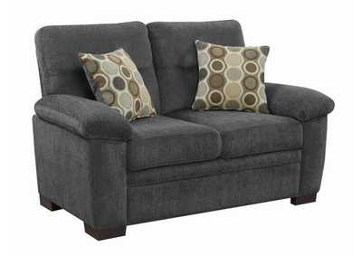Image for Fairbairn Upholstered Loveseat Charcoal