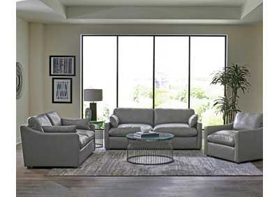 Image for Grayson 3-Piece Sloped Arm Upholstered Living Room Set Grey
