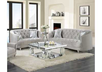 Image for Avonlea 2-piece Tufted Living Room Set Grey