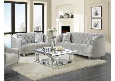 Avonlea 2-Piece Tufted Living Room Set Grey