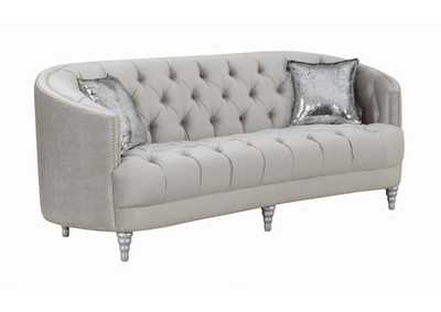 Avonlea Sloped Arm Tufted Sofa Grey,Coaster Furniture