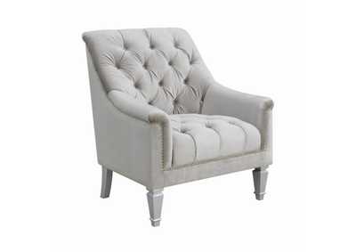 Avonlea Sloped Arm Tufted Chair Grey,Coaster Furniture