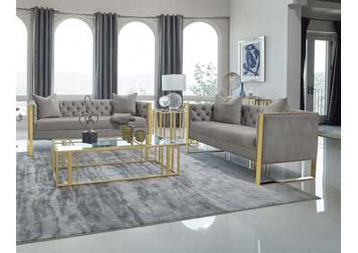 Image for Eastbrook 2-piece Tufted Back Living Room Set Grey