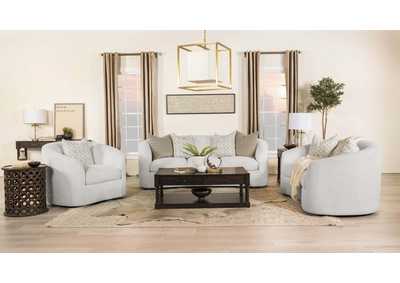 Image for Rainn 3-piece Upholstered Tight Back Living Room Set Latte
