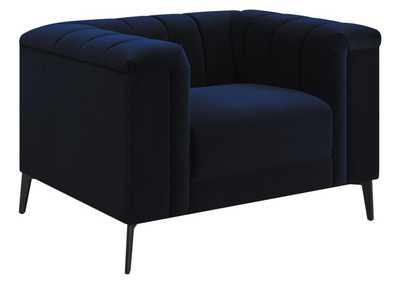 Image for Chalet Tuxedo Arm Chair Blue