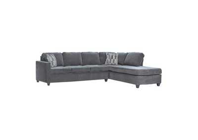 Image for Mccord 2-piece Cushion Back Sectional Dark Grey