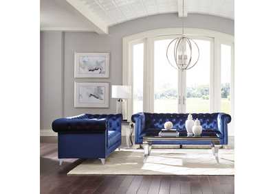 Image for Bleker 2-piece Tuxedo Arm Living Room Set Blue