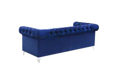 Bleker 2-piece Tuxedo Arm Living Room Set Blue,Coaster Furniture