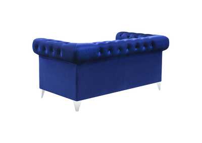 Bleker 2-piece Tuxedo Arm Living Room Set Blue,Coaster Furniture