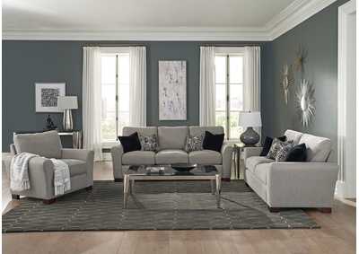 Image for Gray Nickel Sofa 2 Piece Set