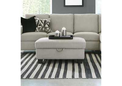 Image for Whitson Upholstered Storage Ottoman Stone