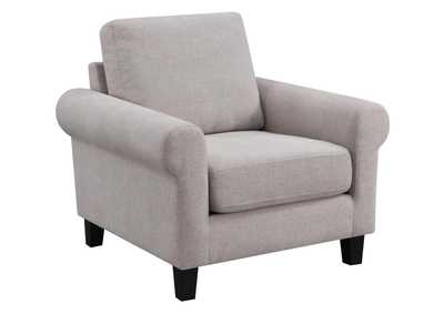 Image for Nadine Upholstered Round Arm Chair Oatmeal