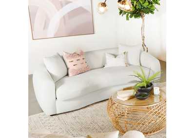 Image for Isabella Upholstered Tight Back Sofa White