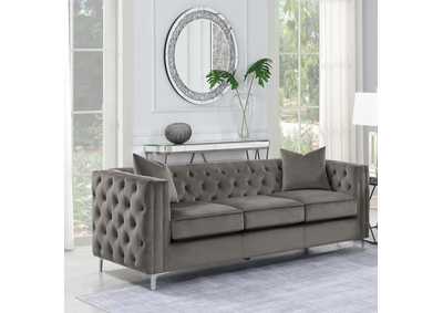 Phoebe Tufted Tuxedo Arms Sofa Urban Bronze