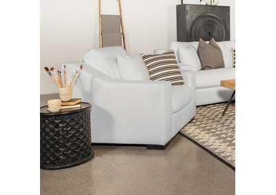 Image for Ashlyn Upholstered Sloped Arms Chair White