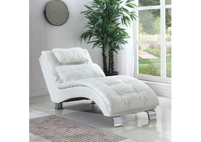 Image for Dilleston Upholstered Chaise White
