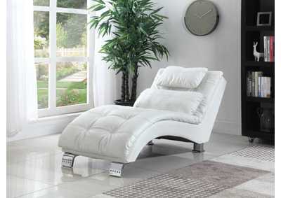 Dilleston Upholstered Chaise White,Coaster Furniture