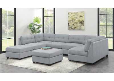 Image for Claude 7 - piece Upholstered Modular Tufted Sectional Dove