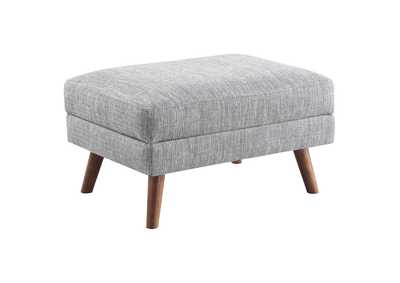 Image for Churchill Ottoman with Tapered Legs Grey