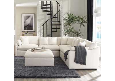 Hobson 6-piece Reversible Cushion Modular Sectional Off-White