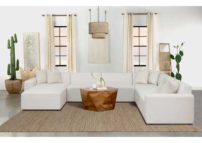 Image for Freddie 7 - piece Upholstered Modular Sectional Pearl
