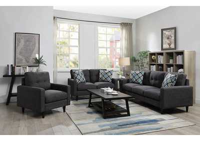 Watsonville Retro Grey Sofa,Coaster Furniture