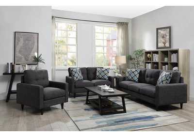 Watsonville Tufted Back Sofa Grey,Coaster Furniture
