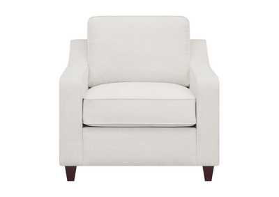 Image for Christine Upholstered Cushion Back Chair Beige