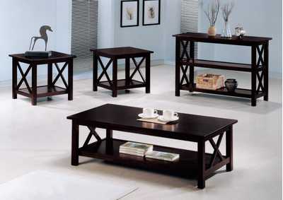 3-piece Occasional Table Set Deep Merlot,Coaster Furniture